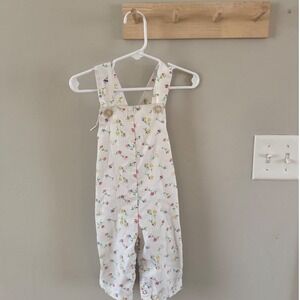 12m. Floral overalls